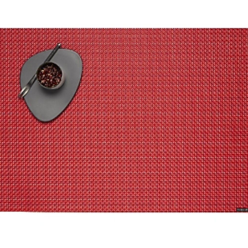 Chilewich Basketweave Placemat - Color: Red